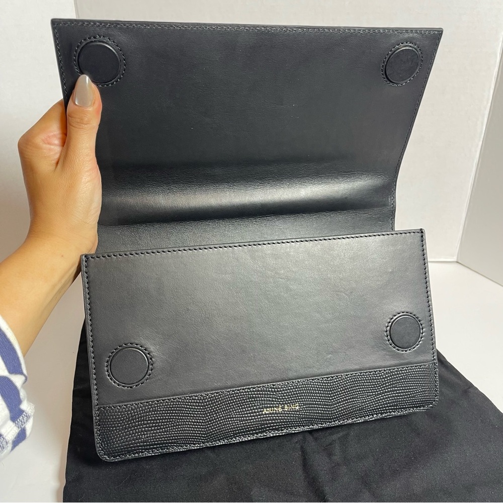 Anine Bing | Green Leather Leopard Printed Handbag - Picture 5 of 8